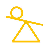 Logo ab yellow white